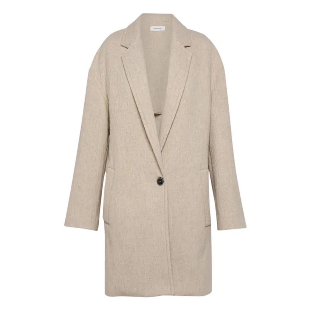 Chic Beige Women's Blazer Coat